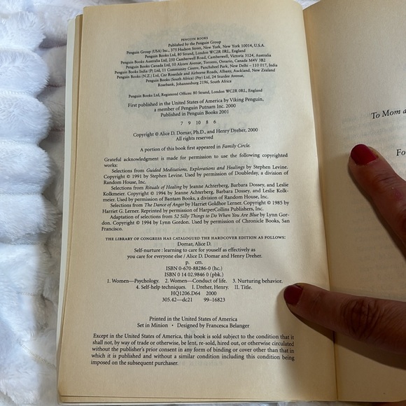 🎀3/$15🎀 Paperback Book Self-Nurture Learning to Care for Yourself… - Picture 3 of 3